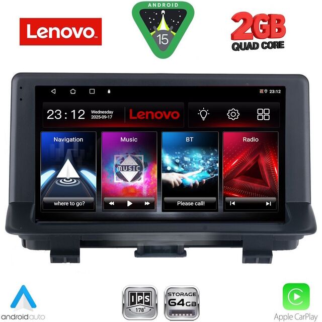 LENOVO LVD 2012_CPA (9inc) MULTIMEDIA TABLET for AUDI Q3 mod. 2012-2018 (High Version)