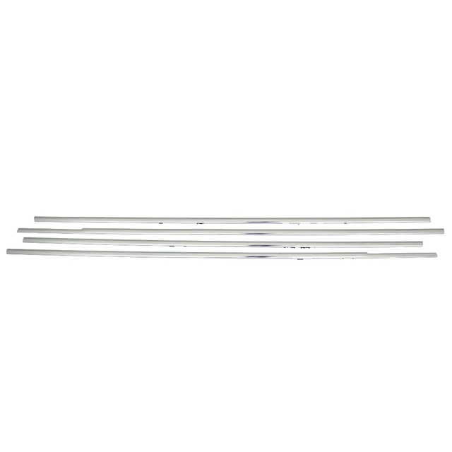 TRIM ΠΑΡΑΘΥΡΩΝ ΑΝΟΞΕΙΔΩΤΟ ΑΤΣΑΛΙ ΧΡΩΜΙΟ ΓΙΑ VW GOLF 5 PLUS 5D HB 2004-2007 - 4 ΤΕΜ.