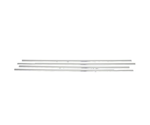 TRIM ΠΑΡΑΘΥΡΩΝ ΑΝΟΞΕΙΔΩΤΟ ΑΤΣΑΛΙ ΧΡΩΜΙΟ ΓΙΑ VW GOLF 5 PLUS 5D HB 2004-2007 - 4 ΤΕΜ.