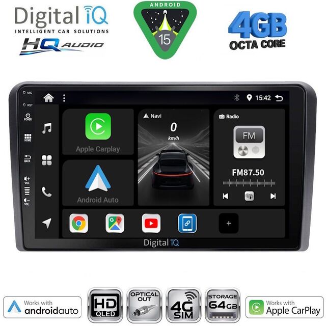 DIGITAL IQ BXK 19454_CPAA CLIMA (9inc) MULTIMEDIA TABLET for NISSAN NAVARA D40 mod. 2006-2011 με CLIMA