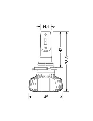 H10/HB3 9005 9-32V 6.500K 4.500lm 40W P20d HALO LED SERIE 5 BLASTER 8LED SEOUL 2ΤΕΜ. LED KIT