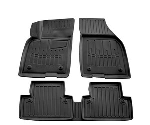 Race Axion - Πατάκια Για Volvo S40 II (MS) & V50 (MW) 2004-2012 4πορτο/5πορτο Λάστιχο Σκαφάκια Προστατευτικά Με Κουμπώματα για Επιβατικά Αυτοκίνητα - 5 τεμ. (5037015/ST)