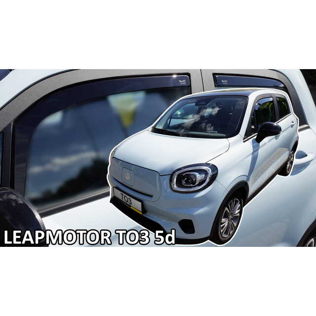 Heko - Ανεμοθραύστες Παραθύρων Για Leapmotor T03 2020 > 5πορτο υλικό Acrylic Χρώμα Φιμέ - 4 τεμ. (ΑΝΕΜ.SET29120)