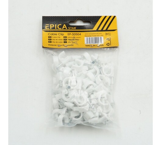 EPICA STAR ΣΤΗΡΙΓΜΑ ΚΑΛΩΔΙΩΝ ΡΟΚΑ 10mm 100ΤΜΧ EP-30504