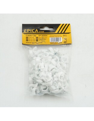 EPICA STAR ΣΤΗΡΙΓΜΑ ΚΑΛΩΔΙΩΝ ΡΟΚΑ 10mm 100ΤΜΧ EP-30504