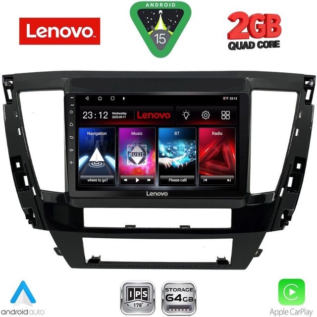 LENOVO LVD 2447S_CPA (9inc) MULTIMEDIA TABLET for MITSUBISHI PAJERO SPORT mod. 2020+