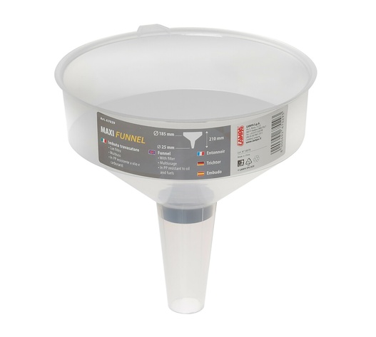 ΧΩΝΙ ΜΕ ΦΙΛΤΡΟ MAXI FUNNEL ΓΙΑ ΛΑΔΙ ΚΙΝΗΤΗΡΑ ΔΙΑΜΕΤΡΟΥ 185mm ΥΨΟΥΣ 210 ΚΑΙ ΔΙΑΜΕΤΡΟΥ ΣΤΟΜΙΟΥ 25mm