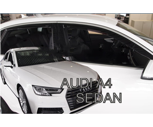 ΑΝΕΜΟΘΡΑΥΣΤΕΣ ΓΙΑ AUDI A4 4D 2016 ΣΕΤ ΑΥΤΟΚΙΝΗΤΟΥ ΑΠΟ ΕΥΚΑΜΠΤΟ ΦΙΜΕ ΠΛΑΣΤΙΚΟ HEKO - 4 ΤΕΜ.