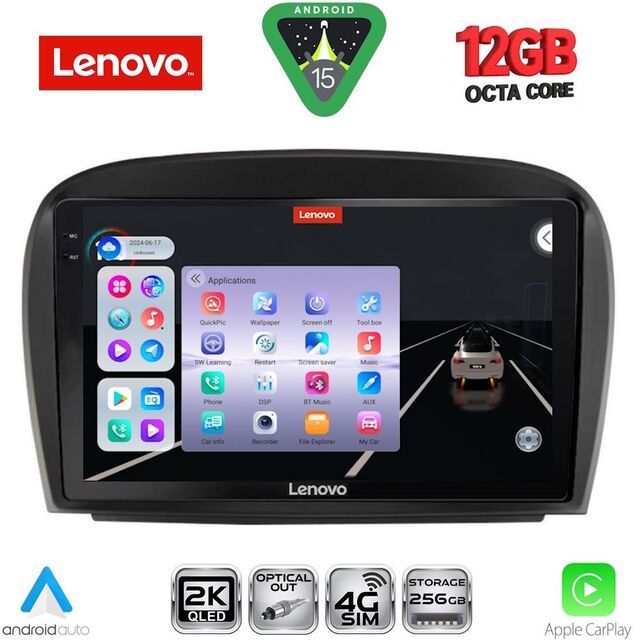 LENOVO SSZ 12427_CPA (9inc) MULTIMEDIA TABLET for MERCEDES SL (R230) FACELIFT mod. 2006-2012