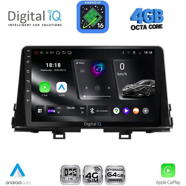 DIGITAL IQ RTG 6309_CPA (9inc) MULTIMEDIA TABLET for KIA PICANTO mod. 2017-2021
