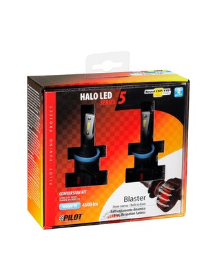 H8/H9/H11/H16 9-32V 6.500K 4.500lm 40W PGJ19-X HALO LED SERIE 5 BLASTER 8LED SEOUL 2ΤΕΜ. LED KIT