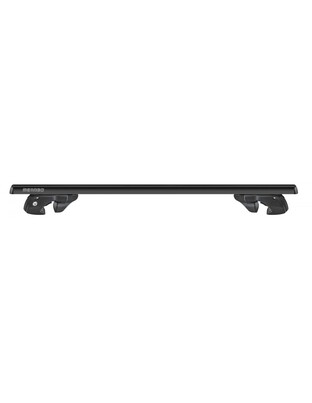 MENABO ΜΠΑΡΕΣ ΟΡΟΦΗΣ ΑΛΟΥΜΙΝΙΟΥ SHERMAN BLACK 120 cm ΣΕ ΜΑΥΡΟ ΧΡΩΜΑ ΓΙΑ Saturn L-Series 5 doors 2000>2005 ΜΕ RAISED RAILS (Παράλληλες Μπάρες με Κενό) - 2 ΤΕΜ. (12280/MB)