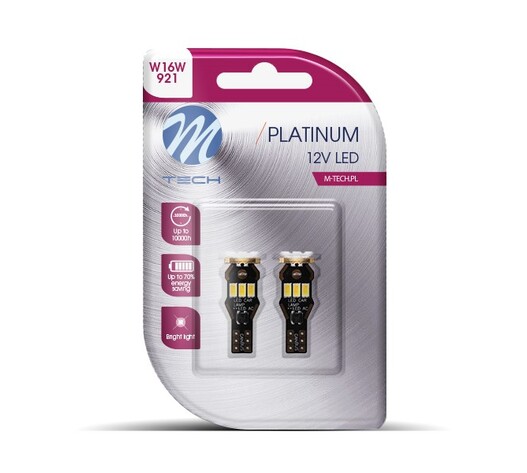 W16W / T15 12 / 24V W2.1x9.5d 1,8W 9xSMD LED ΛΕΥΚΟ CANBUS BLISTER -  2 ΤΕΜ.