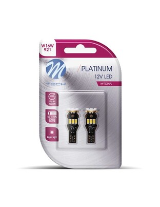 W16W / T15 12 / 24V W2.1x9.5d 1,8W 9xSMD LED ΛΕΥΚΟ CANBUS BLISTER -  2 ΤΕΜ.