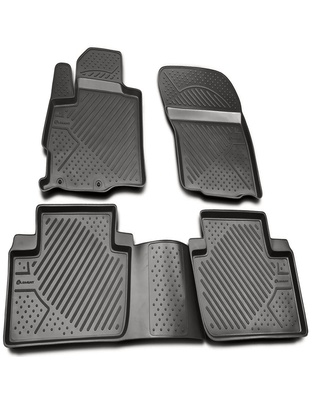 ΠΑΤΑΚΙΑ ΣΕ ΣΚΑΦΗ TPE ΛΑΣΤΙΧΟ ΓΙΑ PEUGEOT 4007 07/07+  (ΑΝΘΡΑΚΙ/ΣΚΟΥΡΟ ΓΚΡΙ)