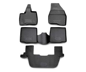 ΠΑΤΑΚΙΑ ΣΕ ΣΚΑΦΗ TPE ΛΑΣΤΙΧΟ ΓΙΑ FORD EXPLORER 2011-2014  ΣΕ ΑΝΘΡΑΚΙ ΣΚΟΥΡΟ ΓΚΡΙ ΧΡΩΜΑ NOVLINE - 5 ΤΕΜ.
