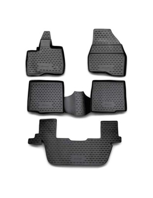 ΠΑΤΑΚΙΑ ΣΕ ΣΚΑΦΗ TPE ΛΑΣΤΙΧΟ ΓΙΑ FORD EXPLORER 2011-2014  ΣΕ ΑΝΘΡΑΚΙ ΣΚΟΥΡΟ ΓΚΡΙ ΧΡΩΜΑ NOVLINE - 5 ΤΕΜ.