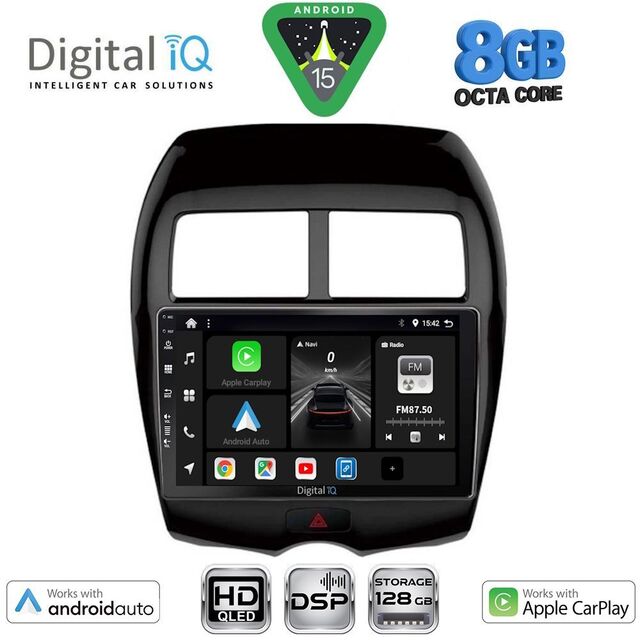 DIGITAL IQ BXF 18430_CPAA (10inc) MULTIMEDIA TABLET for MITSUBISHI ASX mod. 2009-2020 - PEUGEOT 4008 mod. 2012-2018