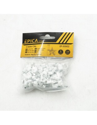 CABLE CLIP 6mm 100pcs EPICA STAR TO-EP-30502
