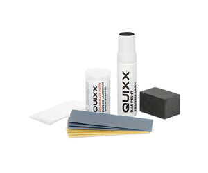 KIT ΕΠΙΣΚΕΥΗΣ ΓΙΑ ΖΑΝΤΕΣ ΑΛΟΥΜΙΝΙΟΥ ΜΑΥΡΟ ΧΡΩΜΑ (16 gr + 12 ml) WHEEL REPAIR KIT QUIXX