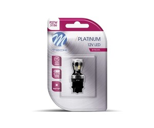 P27W 3156 12/24V W2.5x16d 3,3W 14xSMD LED ΛΕΥΚΟ CANBUS BLISTER  M-TECH - 1ΤΕΜ.