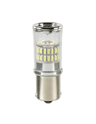 P21W 12-28V BA15s MEGA-LED48 6.500K 370lm ΔΙΑΘΛΑΣΗΣ (ΜΟΝΟΠΟΛΙΚΟ) BLISTER 1 ΤΕΜ.