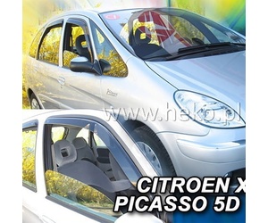 ΑΝΕΜΟΘΡΑΥΣΤΕΣ ΓΙΑ CITROEN XSARA PICASSO 5D 1999-2012 ΖΕΥΓΑΡΙ ΑΠΟ ΕΥΚΑΜΠΤΟ ΦΙΜΕ ΠΛΑΣΤΙΚΟ HEKO - 2 ΤΕΜ.