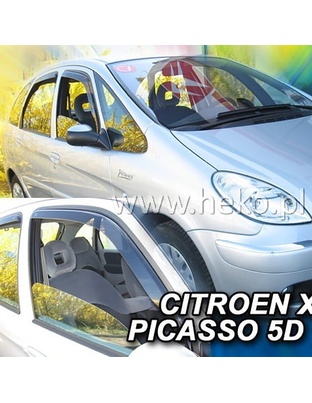 ΑΝΕΜΟΘΡΑΥΣΤΕΣ ΓΙΑ CITROEN XSARA PICASSO 5D 1999-2012 ΖΕΥΓΑΡΙ ΑΠΟ ΕΥΚΑΜΠΤΟ ΦΙΜΕ ΠΛΑΣΤΙΚΟ HEKO - 2 ΤΕΜ.