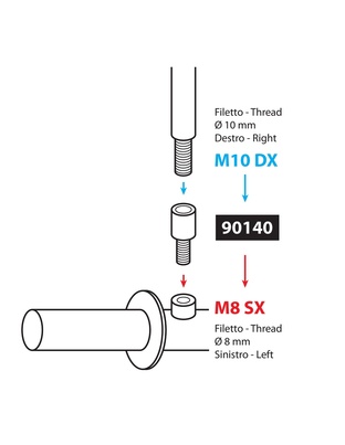 ΑΝΤΑΠΤΟΡΑΣ ΓΙΑ ΚΑΘΡΕΠΤΗ ΜΗΧΑΝΗΣ M10DX-M8SX -1ΤΕΜ