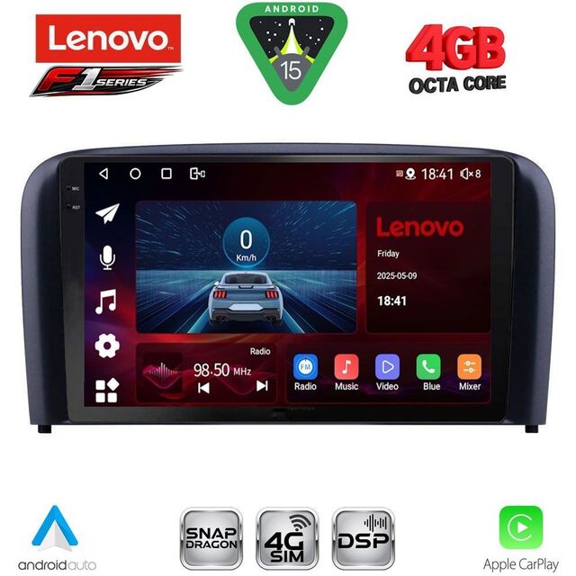 LENOVO SSQ 9786_CPA (9inc) MULTIMEDIA TABLET for VOLVO S80 mod. 1998-2006