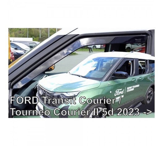 ΑΝΕΜΟΘΡΑΥΣΤΕΣ ΓΙΑ FORD TRANSIT COURIER / TOURNEO COURIER 5D 2023+ ΣΕΤ ΑΥΤΟΚΙΝΗΤΟΥ ΑΠΟ ΕΥΚΑΜΠΤΟ ΦΙΜΕ ΠΛΑΣΤΙΚΟ HEKO - 4 ΤΕΜ