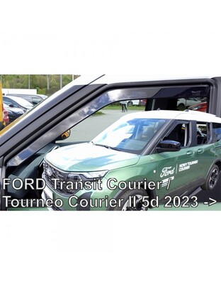 ΑΝΕΜΟΘΡΑΥΣΤΕΣ ΓΙΑ FORD TRANSIT COURIER / TOURNEO COURIER 5D 2023+ ΣΕΤ ΑΥΤΟΚΙΝΗΤΟΥ ΑΠΟ ΕΥΚΑΜΠΤΟ ΦΙΜΕ ΠΛΑΣΤΙΚΟ HEKO - 4 ΤΕΜ