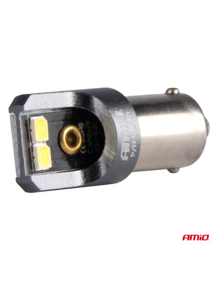Amio - ΛΑΜΠΑΚΙΑ T4W BA9s 12/24V 6.000K 4xSMD LED CAN-BUS ΛΕΥΚΟ 2016 PRO SERIES - 2 Τεμ. (03579/AM)