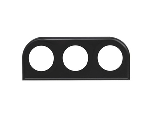 ΒΑΣΗ/ΘΗΚΗ 3 ΟΡΓΑΝΩΝ 52mm ΓΙΑ ΤΗΝ ΘΕΣΗ RADIO-CD 1DIN ΜΗΚΟΥΣ 189mm ΣΕ ΜΑΥΡΟ ΧΡΩΜΑ SIMONI RACING  - 1 τεμ.