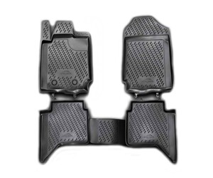 ΠΑΤΑΚΙΑ ΣΕ ΣΚΑΦΗ TPE ΛΑΣΤΙΧΟ ΓΙΑ FORD RANGER 4D 2011+  ΣΕ ΑΝΘΡΑΚΙ ΣΚΟΥΡΟ ΓΚΡΙ ΧΡΩΜΑ NOVLINE - 4 ΤΕΜ.
