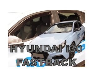 ΑΝΕΜΟΘΡΑΥΣΤΕΣ ΓΙΑ HYUNDAI i30 FASTBACK N 5D 2019+ ΣΕΤ ΑΥΤΟΚΙΝΗΤΟΥ ΑΠΟ ΕΥΚΑΜΠΤΟ ΦΙΜΕ ΠΛΑΣΤΙΚΟ HEKO - 4 ΤΕΜ.