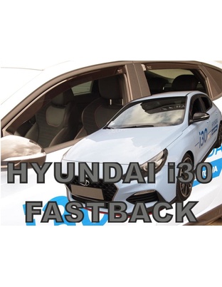 ΑΝΕΜΟΘΡΑΥΣΤΕΣ ΓΙΑ HYUNDAI i30 FASTBACK N 5D 2019+ ΣΕΤ ΑΥΤΟΚΙΝΗΤΟΥ ΑΠΟ ΕΥΚΑΜΠΤΟ ΦΙΜΕ ΠΛΑΣΤΙΚΟ HEKO - 4 ΤΕΜ.