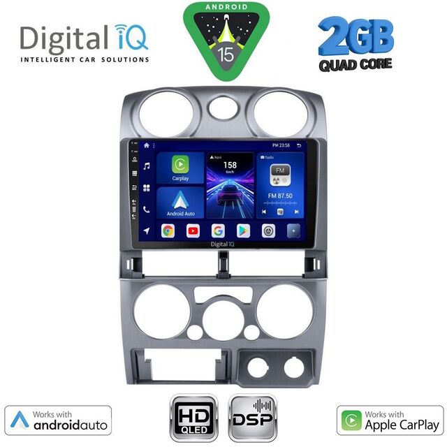 DIGITAL IQ BXC 3254SL_CPAA (9inc) MULTIMEDIA TABLET for ISUZU D-MAX mod. 2008-2012 (SILVER)