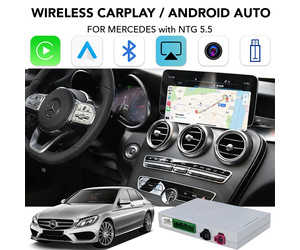 DIGITAL IQ BZ 504F CPAA (WIRELESS CARPLAY / ANDROID AUTO BOX for MERCEDES mod. 2017-2021 with NTG 5.5 with 10.25" screen - with 2 CAMERAS)