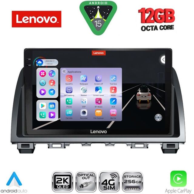 LENOVO SSZ 12378_CPA (9inc) MULTIMEDIA TABLET for MAZDA 6 mod. 2012-2017