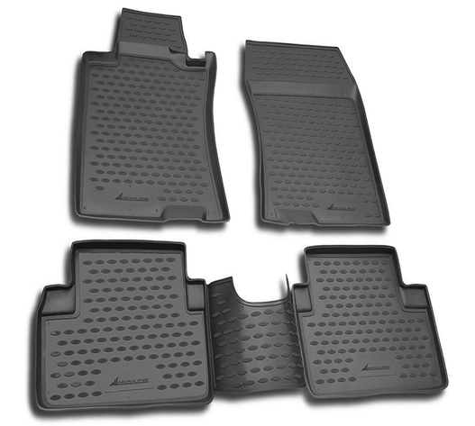 ΠΑΤΑΚΙΑ ΣΕ ΣΚΑΦΗ TPE ΛΑΣΤΙΧΟ ΓΙΑ HONDA ACCORD 2003-2007  ΣΕ ΑΝΘΡΑΚΙ ΣΚΟΥΡΟ ΓΚΡΙ ΧΡΩΜΑ NOVLINE - 4 ΤΕΜ.
