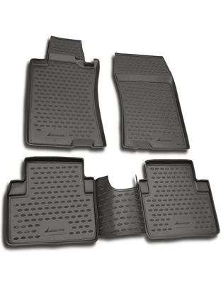 ΠΑΤΑΚΙΑ ΣΕ ΣΚΑΦΗ TPE ΛΑΣΤΙΧΟ ΓΙΑ HONDA ACCORD 2003-2007  ΣΕ ΑΝΘΡΑΚΙ ΣΚΟΥΡΟ ΓΚΡΙ ΧΡΩΜΑ NOVLINE - 4 ΤΕΜ.