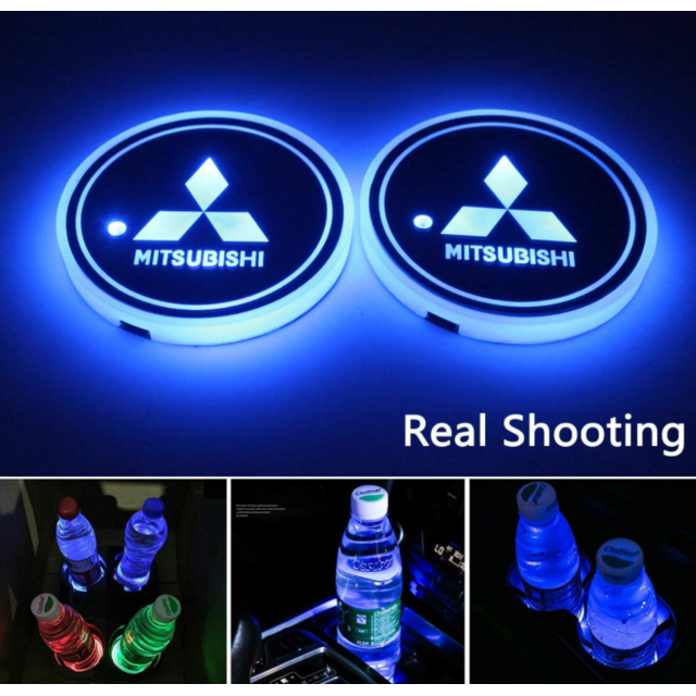 Φωτιζόμενο σουβέρ ποτηροθήκης με logo Mitsubishi - 1 τεμάχιο