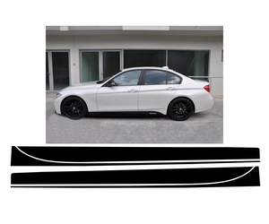 Αυτοκόλλητα Vinyl Matte Black κατάλληλο για BMW Σειρά 3 F30 F31 (2011-Up) M-Performance Design