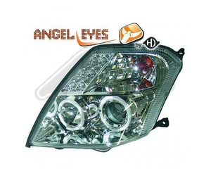 ΦΑΝΑΡΙΑ ΓΙΑ CITROEN C2 11/2003+ ANGELEYES CHROME  ΜΠΡΟΣΤΙΝΑ - 2 ΤΕΜ.