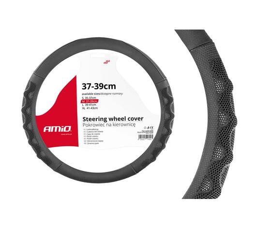 Amio - ΚΑΛΥΜΜΑ ΤΙΜΟΝΙΟΥ 37/39CM SWC-26 ΜΑΥΡΟ/ΓΚΡΙ - 1 τεμ. (02563/AM)