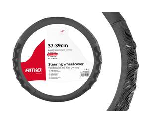 Amio - ΚΑΛΥΜΜΑ ΤΙΜΟΝΙΟΥ 37/39CM SWC-26 ΜΑΥΡΟ/ΓΚΡΙ - 1 τεμ. (02563/AM)