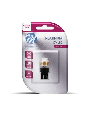 W21/5W (T20) 12/24V W3x16d 3,2W 15xSMD LED ΛΕΥΚΟ CANBUS  BLISTER - 1ΤΕΜ.