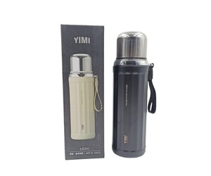 ΑΝΟΞΕΙΔΩΤΟ ΘΕΡΜΟΣ 630ml ΜΑΥΡΟ YIMI-BW-025