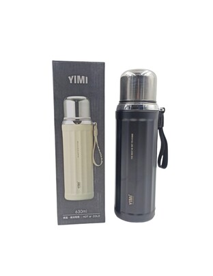 ΑΝΟΞΕΙΔΩΤΟ ΘΕΡΜΟΣ 630ml ΜΑΥΡΟ YIMI-BW-025
